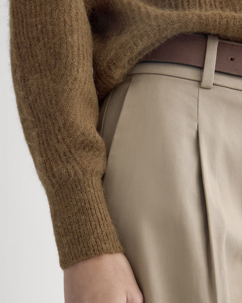 The Cocoon Crew in Alpaca in Toffee — detail view