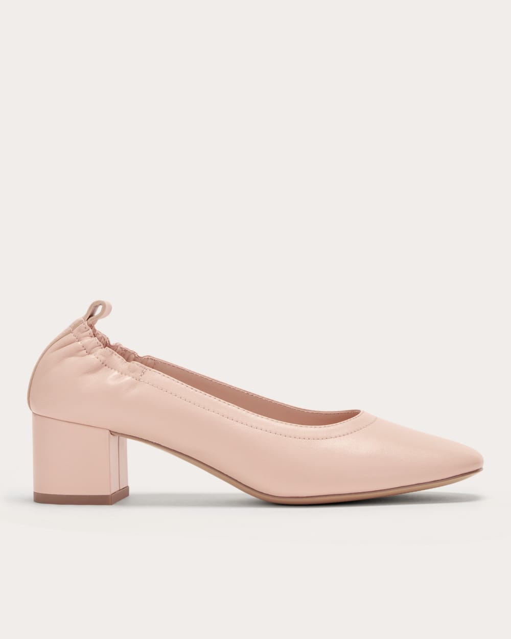The Day Heel in Pale Pink — front view