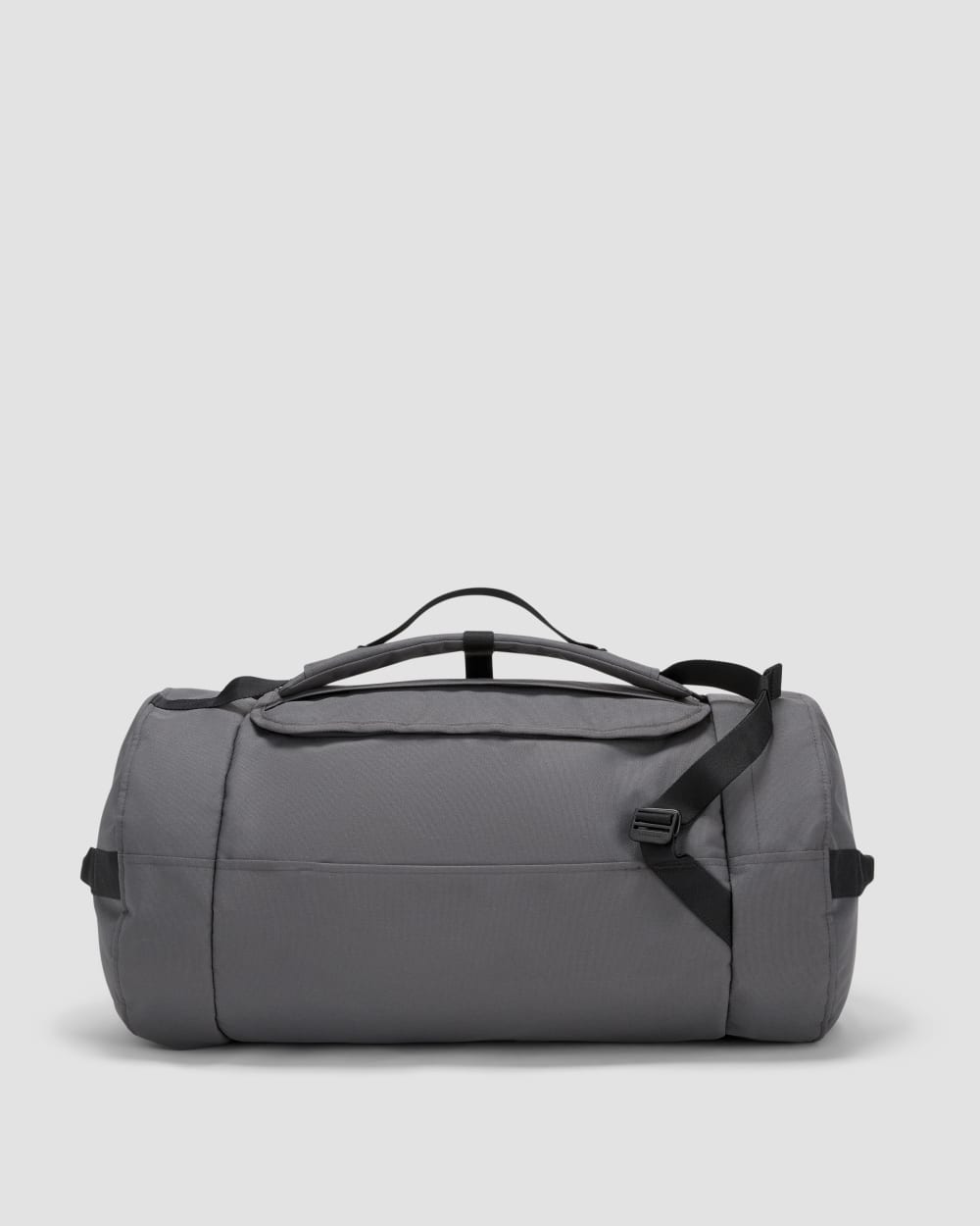 The ReNew Transit 4-Way Duffle in Slate Grey — front view