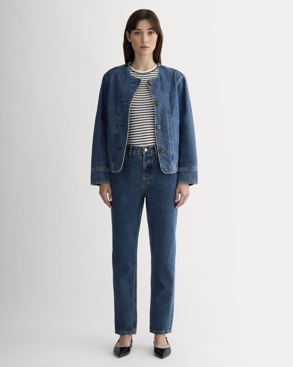 The ’90s Cheeky® Jean in Deep Atlantic — front view