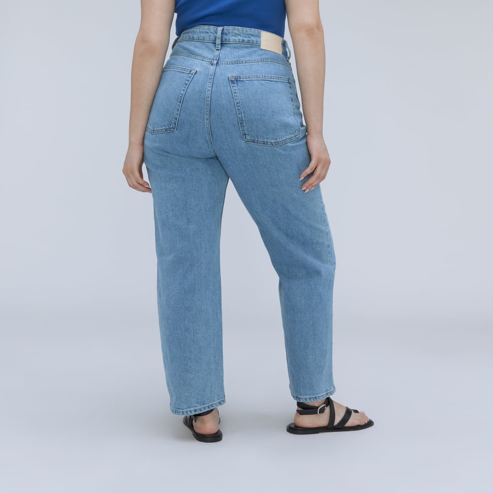 The Way-High® Hourglass Jean in Light Indigo — detail view