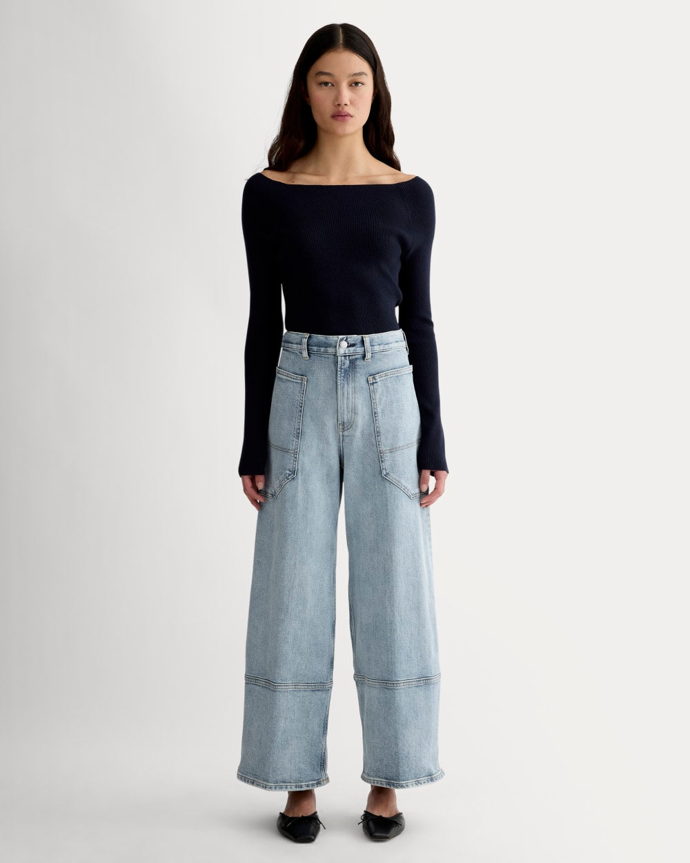The Way-High® Gardener Jean in Salt Water — front view