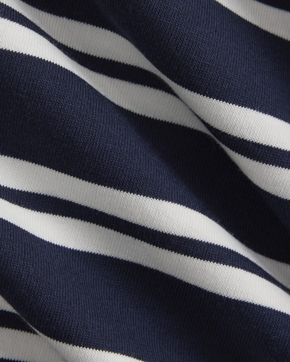 Weekend Tee Mini Dress in True Navy / Canvas Tan — detail view