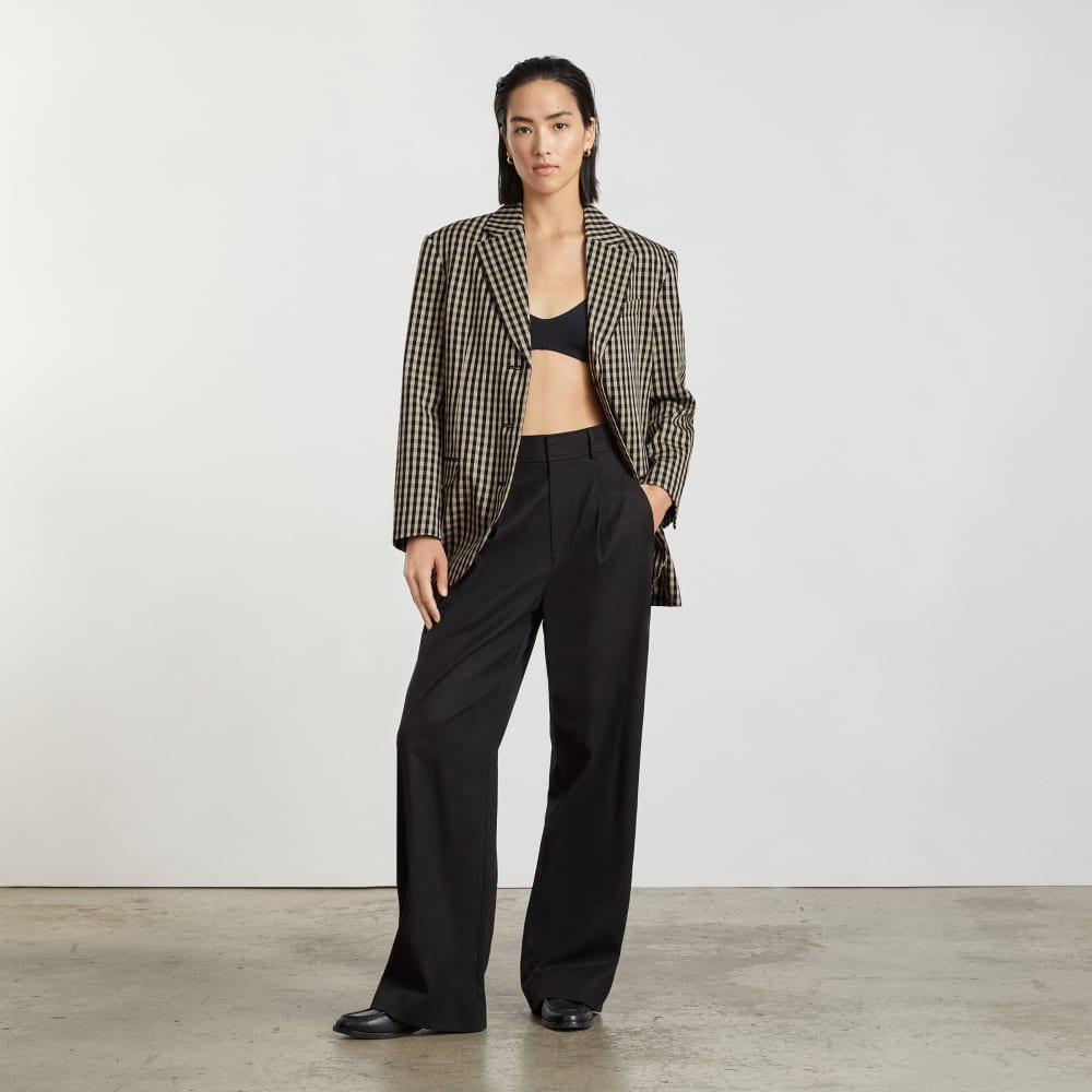 The ’80s Blazer in Khaki / Black — detail view