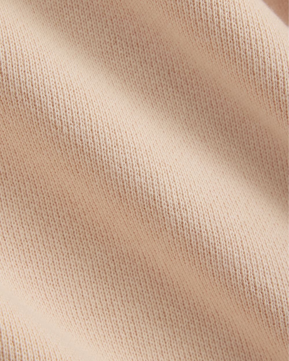 Lightweight Terry Blouson Short-Sleeve Crew in Pale Peach — detail view