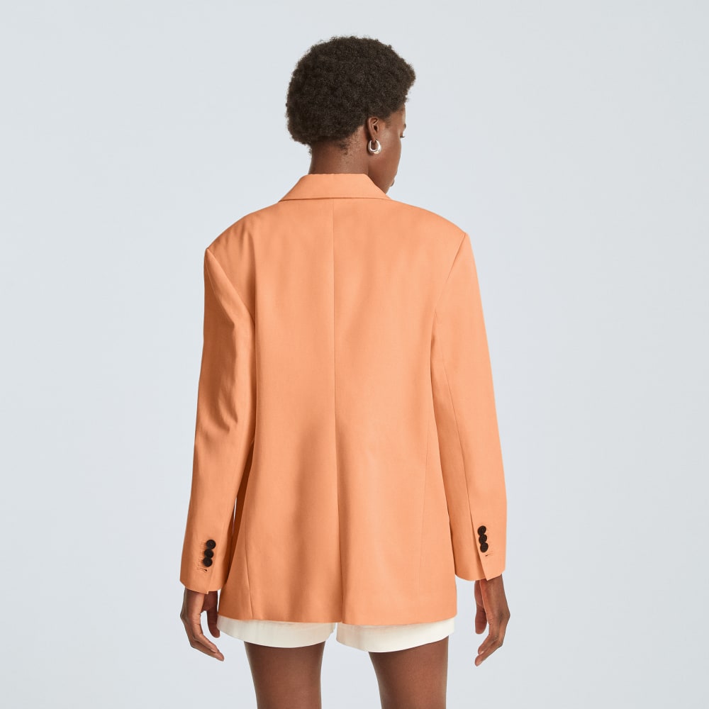 The ’80s Blazer in Orange Chiffon — detail view