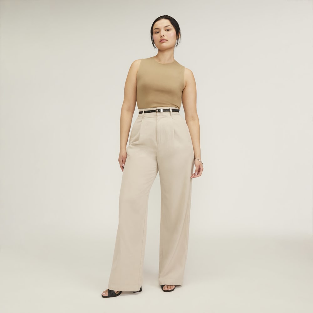 The Supima® Form Tank in Tiger's Eye — detail view