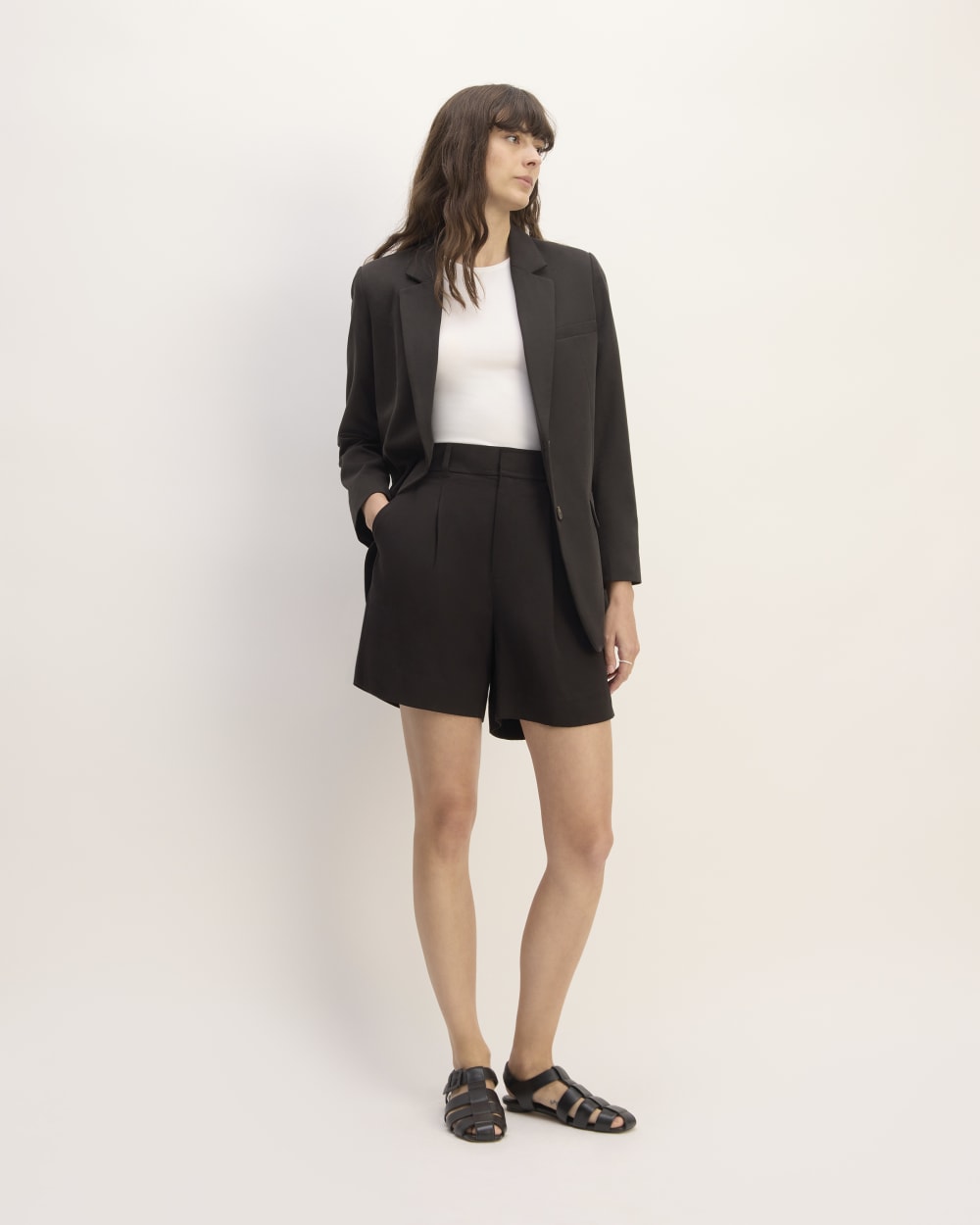 The Way-High® Drape Short in Black — front view