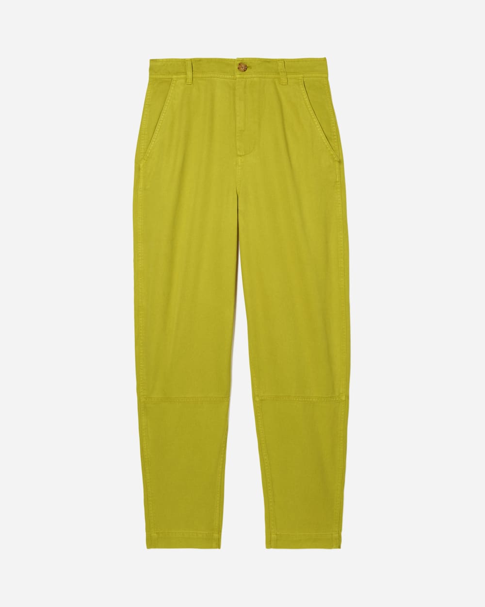 The Chino in Buttersoft in Key Lime — detail view