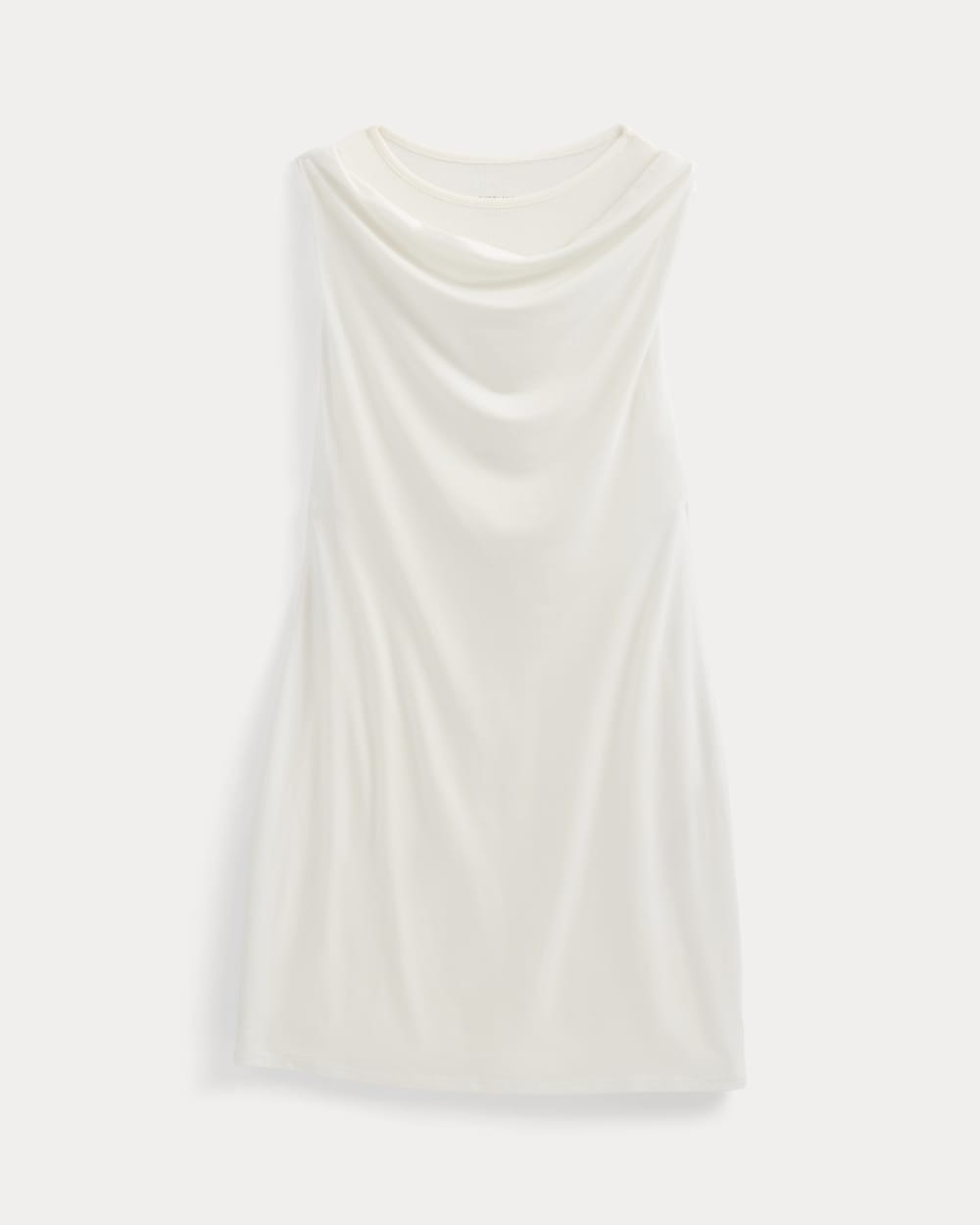 Cowl Neck Mini Dress in Bone — alternate view