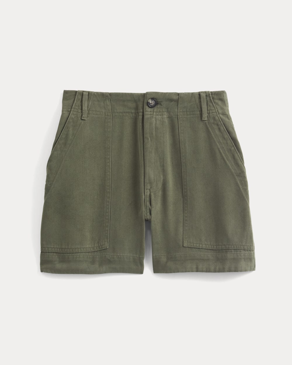 The Utility Short in Buttersoft in Olive Night — alternate view