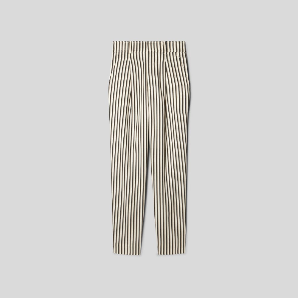 The Draper Tapered Pant in Buttersmooth in Ombre Stripe — alternate view