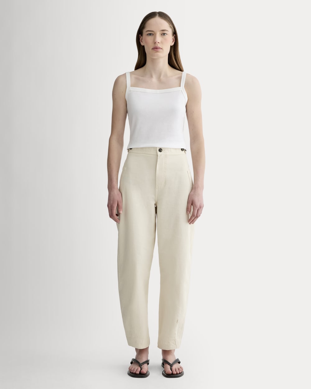 The Fatigue Barrel Pant in Birch — front view