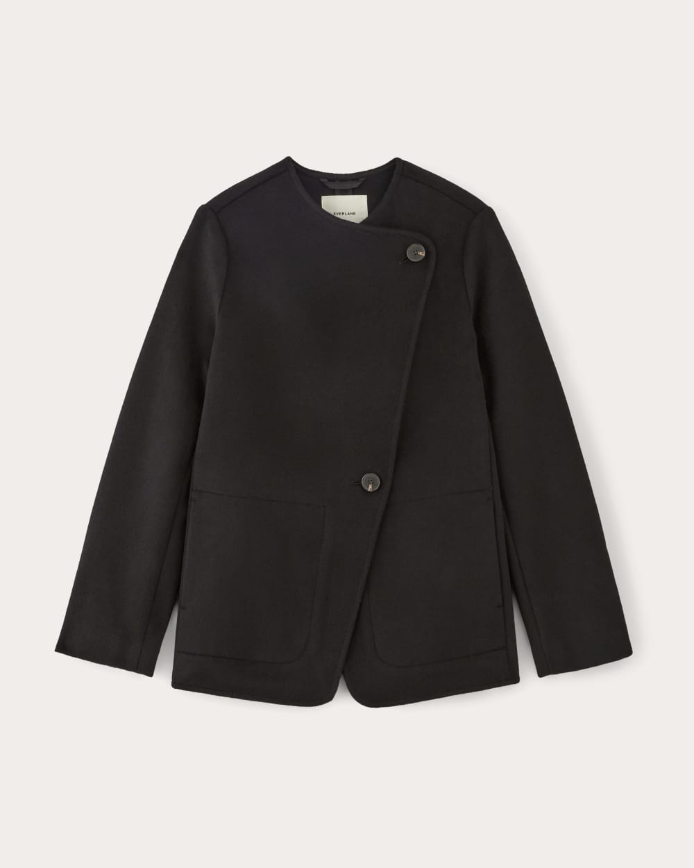 The October Coat in Black — alternate view