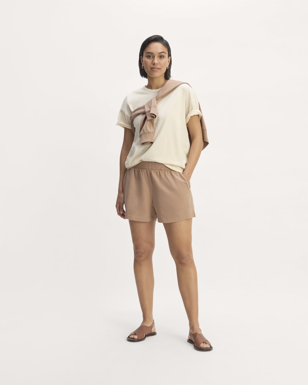 The Off-Duty Short in Chanterelle — front view