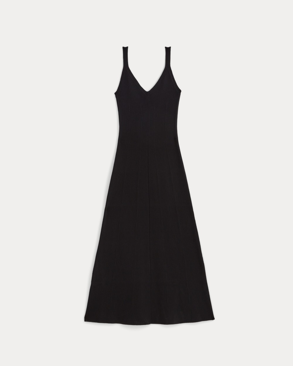The Fine Knit Cami Dress in Black — alternate view
