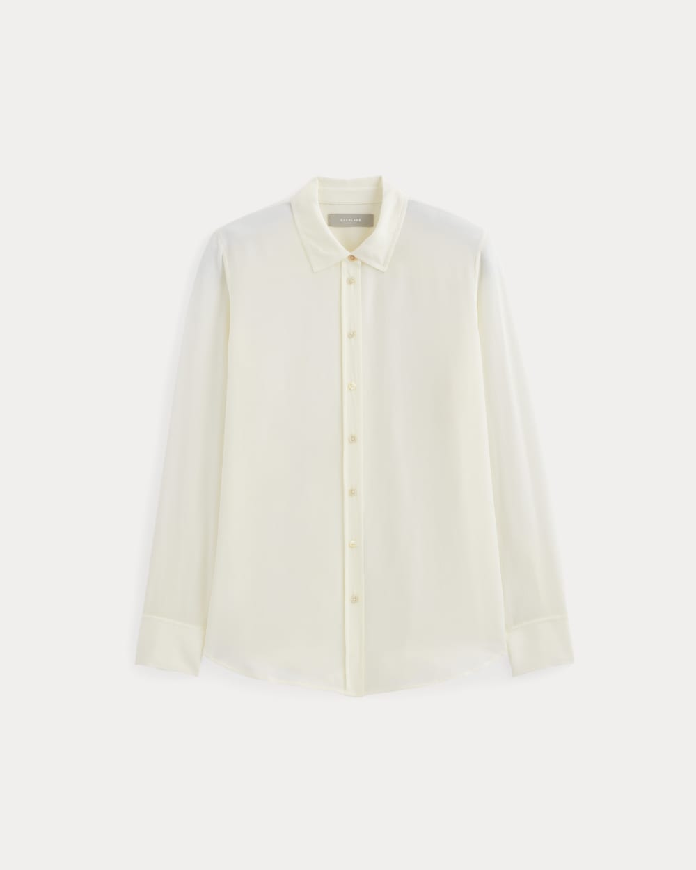 The Must-Have Shirt in Washable Silk in Off-White — alternate view
