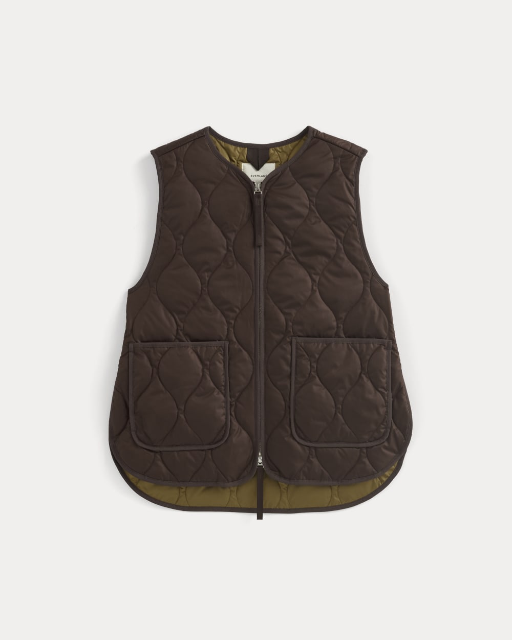 ReNew Quilted Vest in Coffee Bean — alternate view