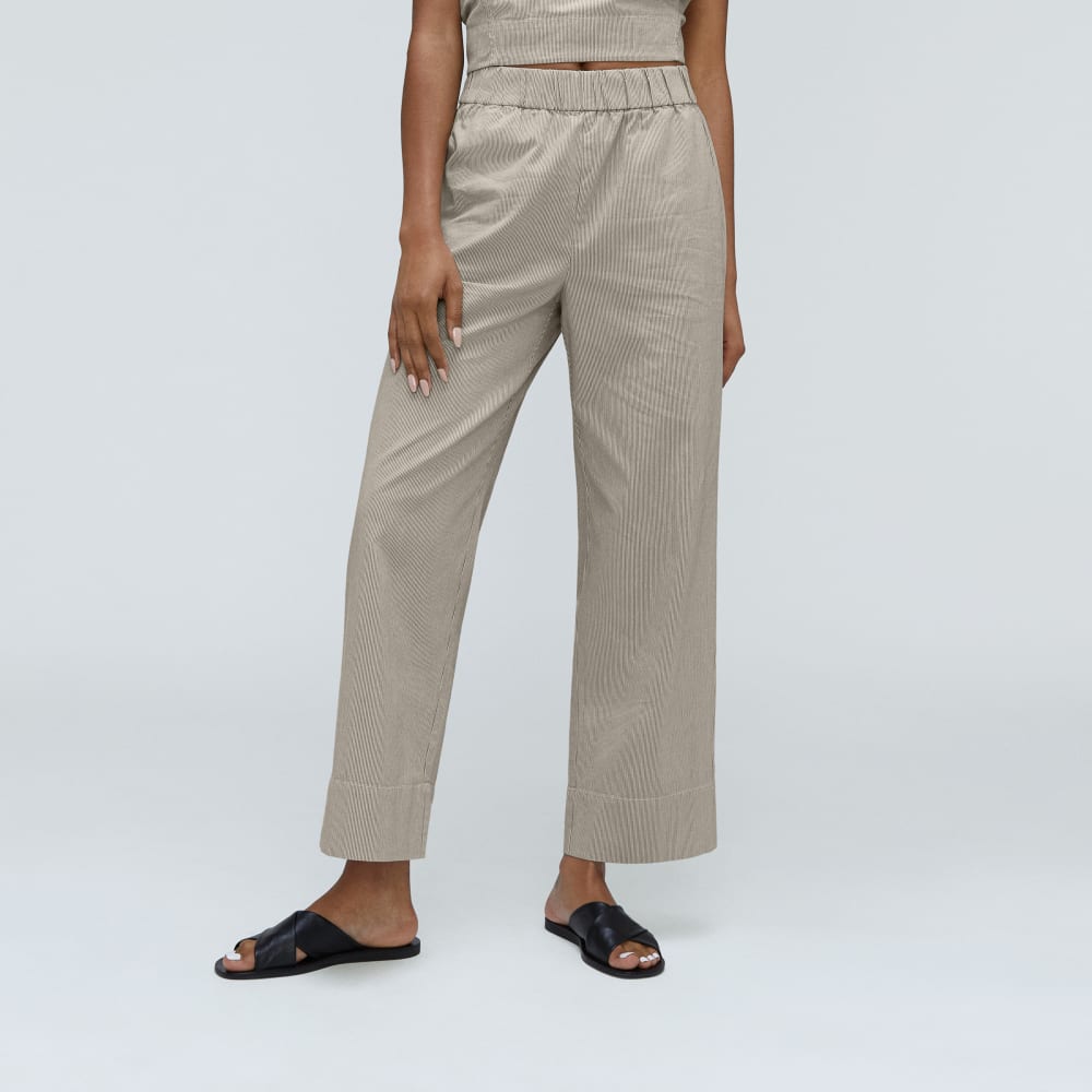 The Easy Pant in Beech / Canvas Tan — front view