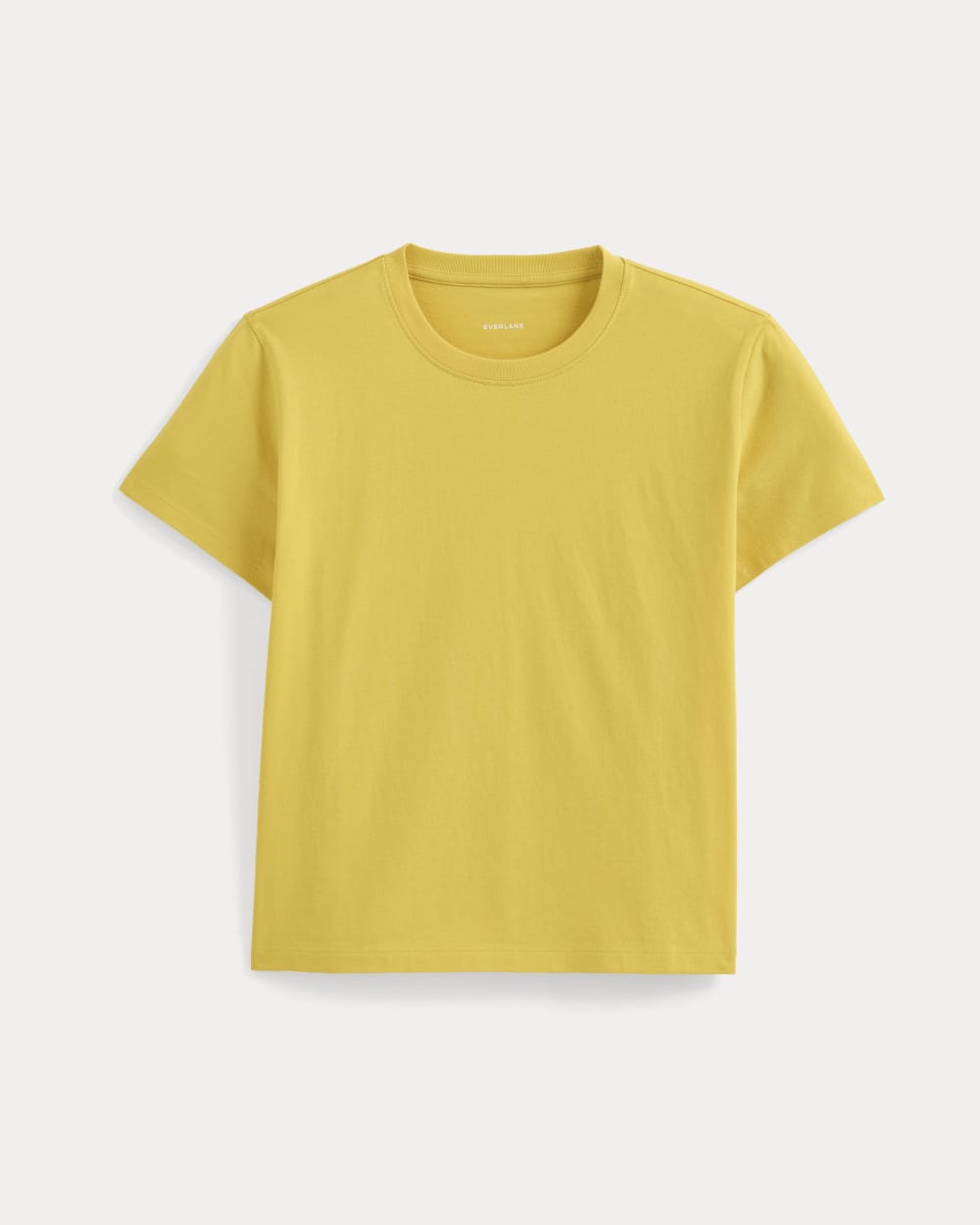The Box-Cut Tee in Essential Cotton in Passion Fruit — front view