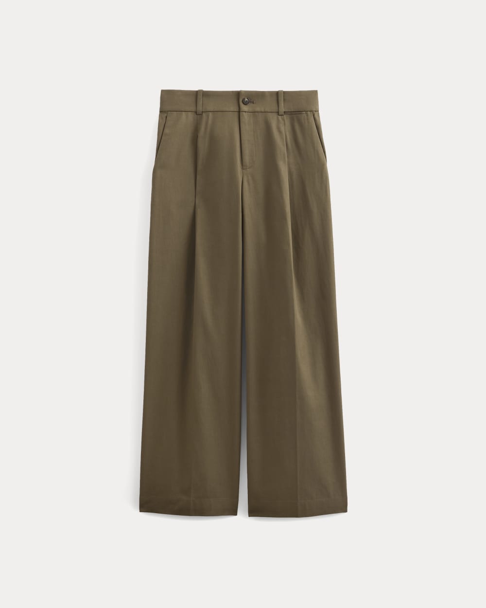Wide-Leg Trouser in Buttersmooth in Deep Taupe — alternate view