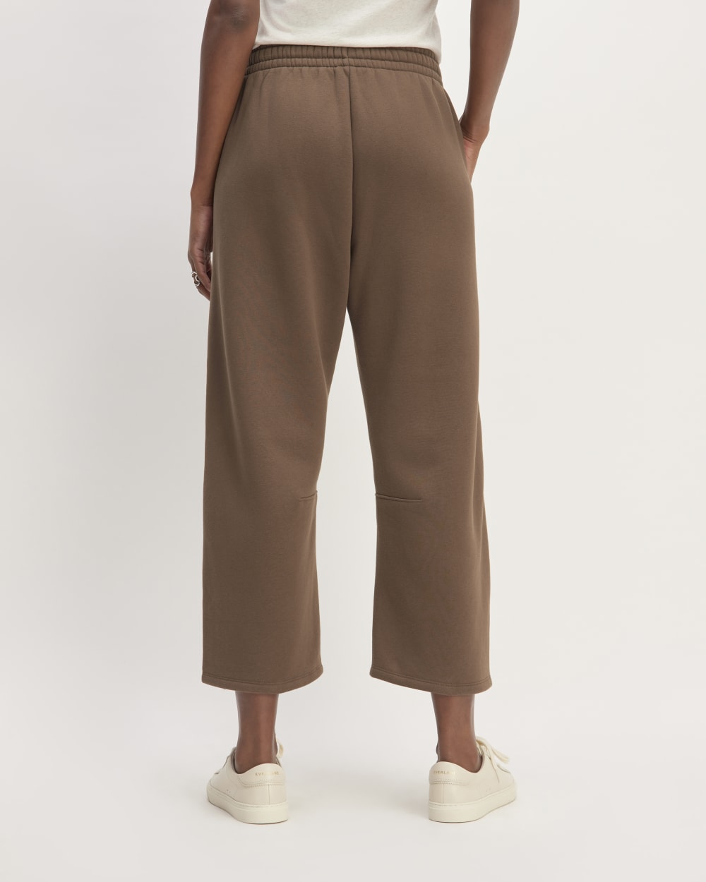 The ReTrack Barrel Sweatpant in Cocoa — detail view