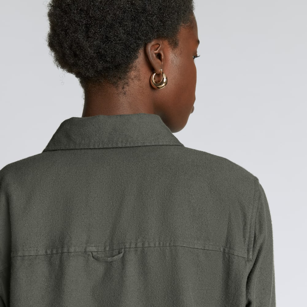The Classic Cotton Flannel Shirt in Kambaba — detail view