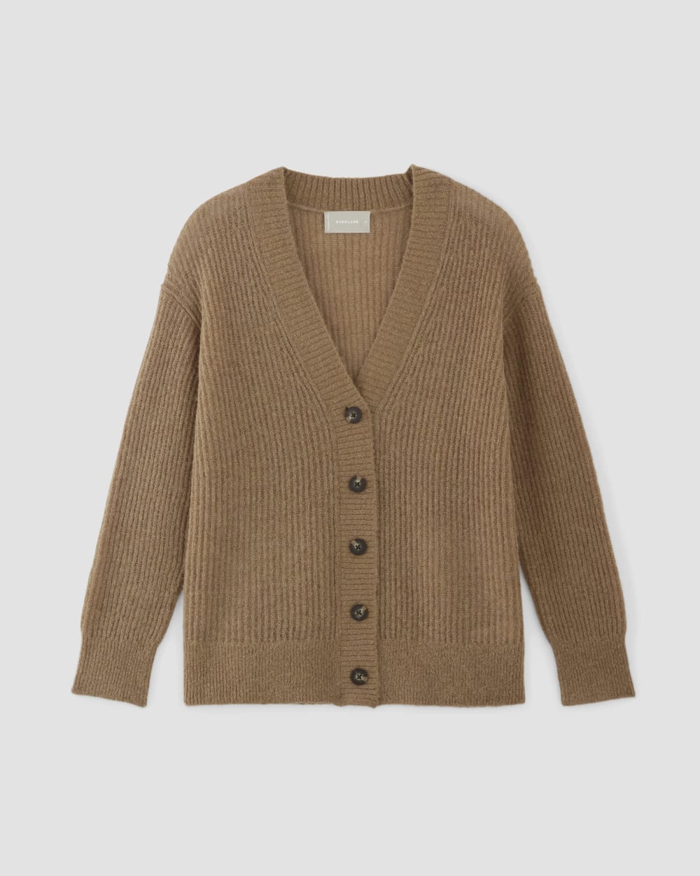 The Alpaca Oversized Cardigan in Tiger's Eye — alternate view