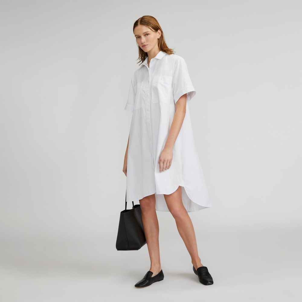 The Daytripper Dress in White — front view