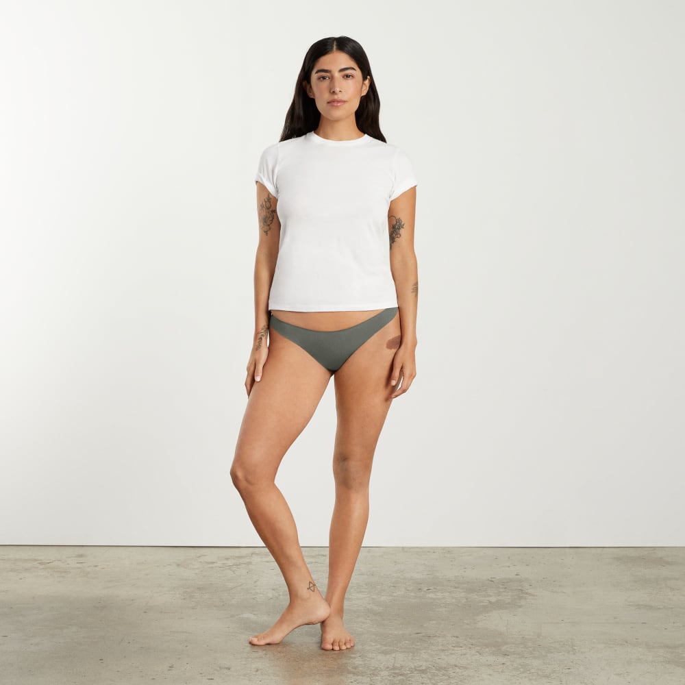 The Invisible Thong in Pewter Green — detail view