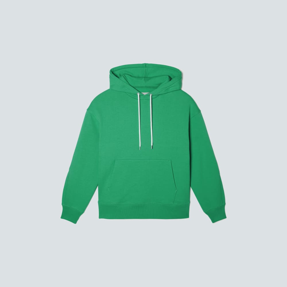 The Track Organic Cotton Popover in Bright Jade — front view