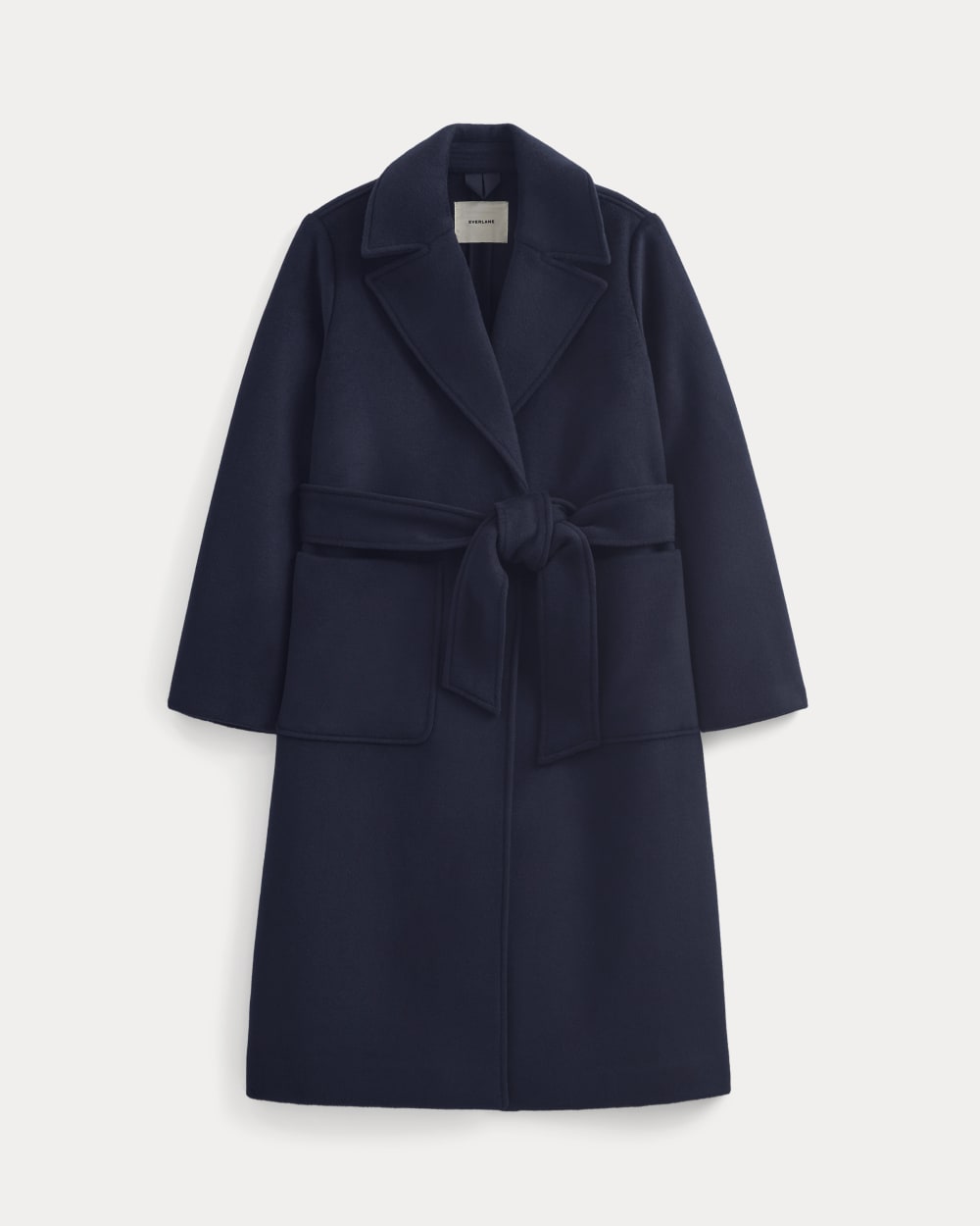 ReWool Belted Blanket Coat in Deep Navy — alternate view