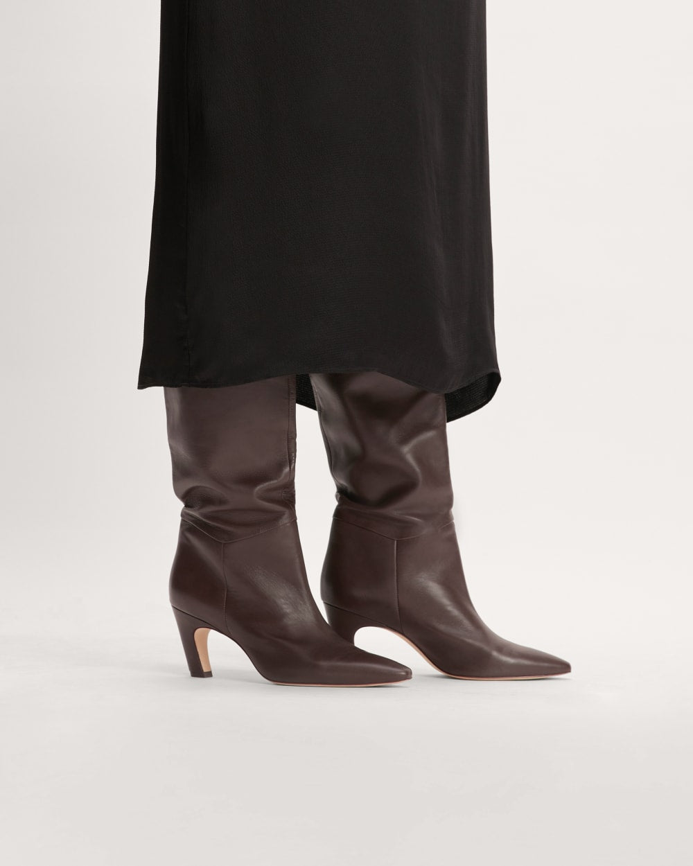 The Banana Boot in Dark Brown — alternate view