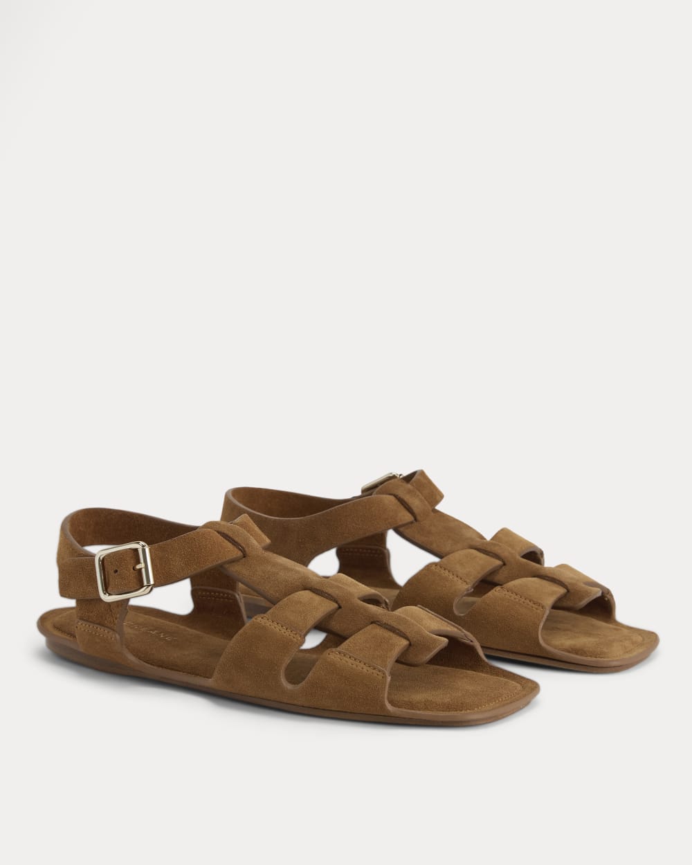 Made in Italy Opanka Sandal in Biscott Suede — alternate view