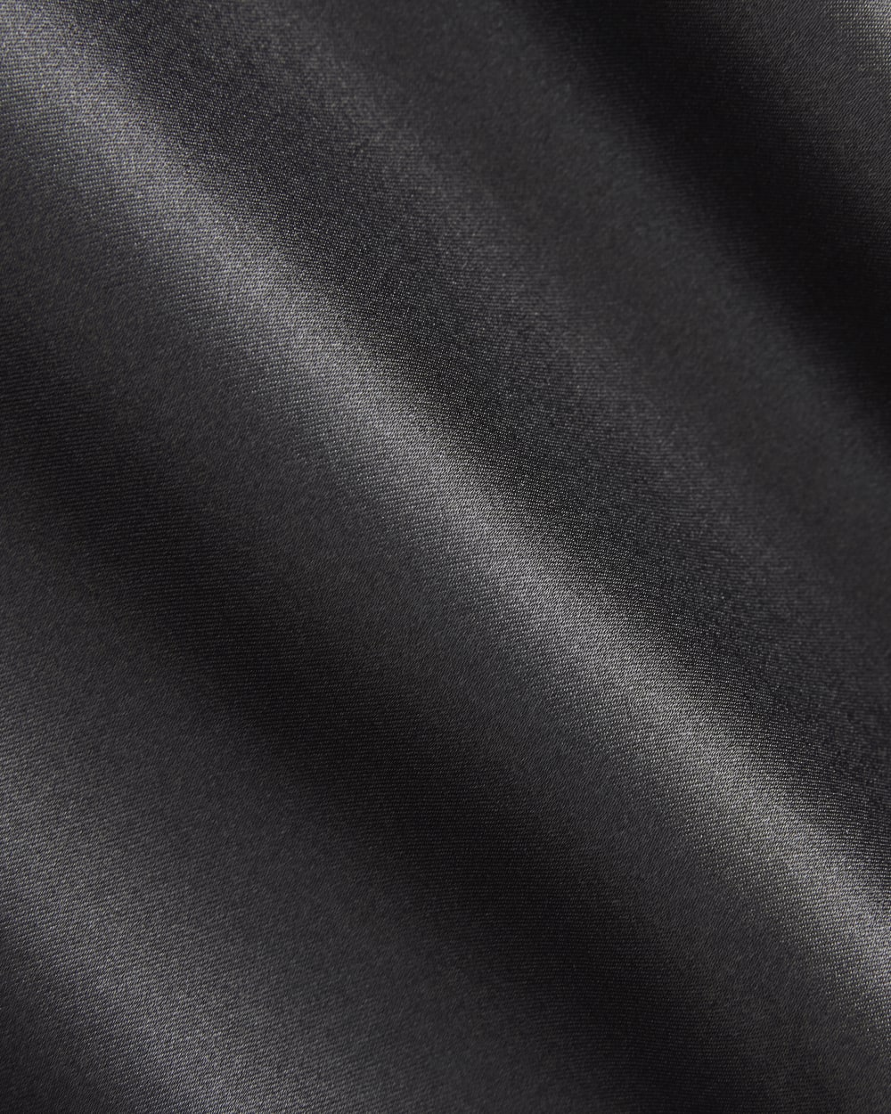 Slip Skirt in Silk Charmeuse in Graphite — detail view