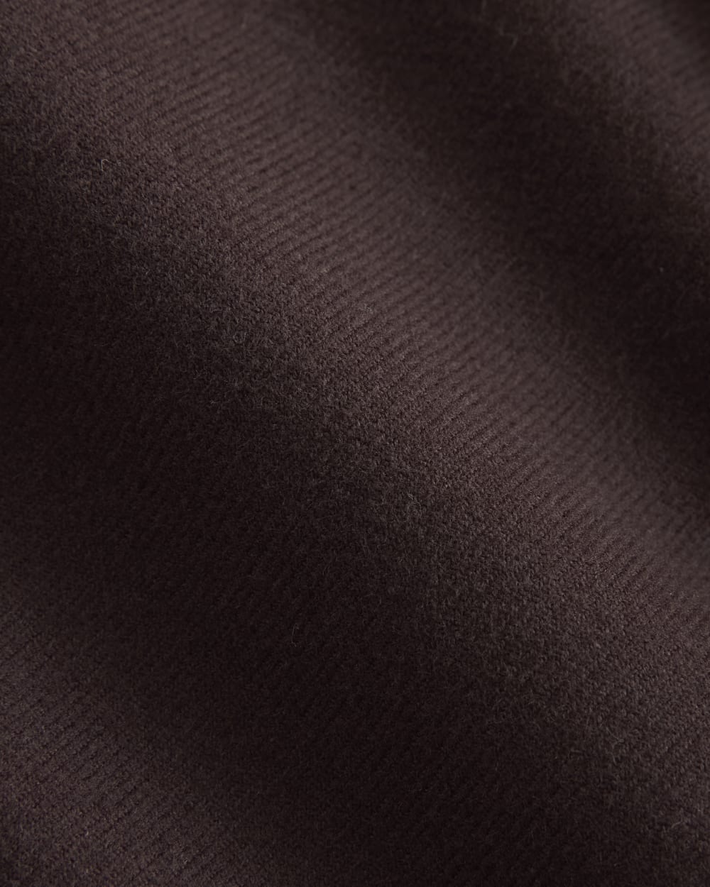 Flannel Shirt in Dark Chocolate — detail view