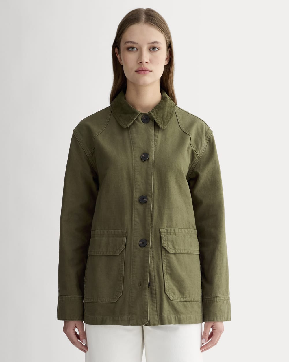 The Barn Jacket in Beech — front view