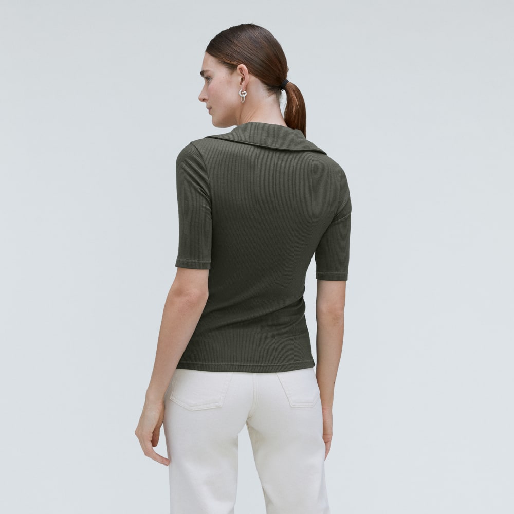 The Super-Soft Short Sleeve Polo in Kambaba — detail view