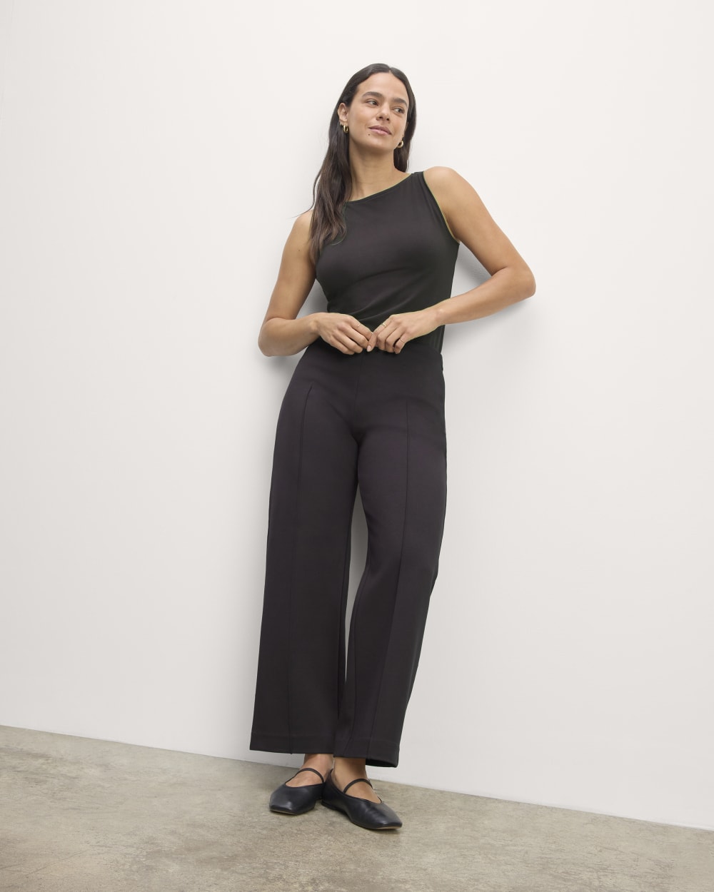 The Dream Trouser in Black — front view