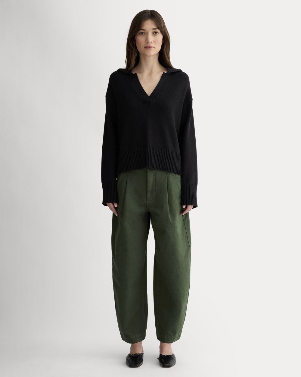 The Everywhere Pant in Dark Forest — front view