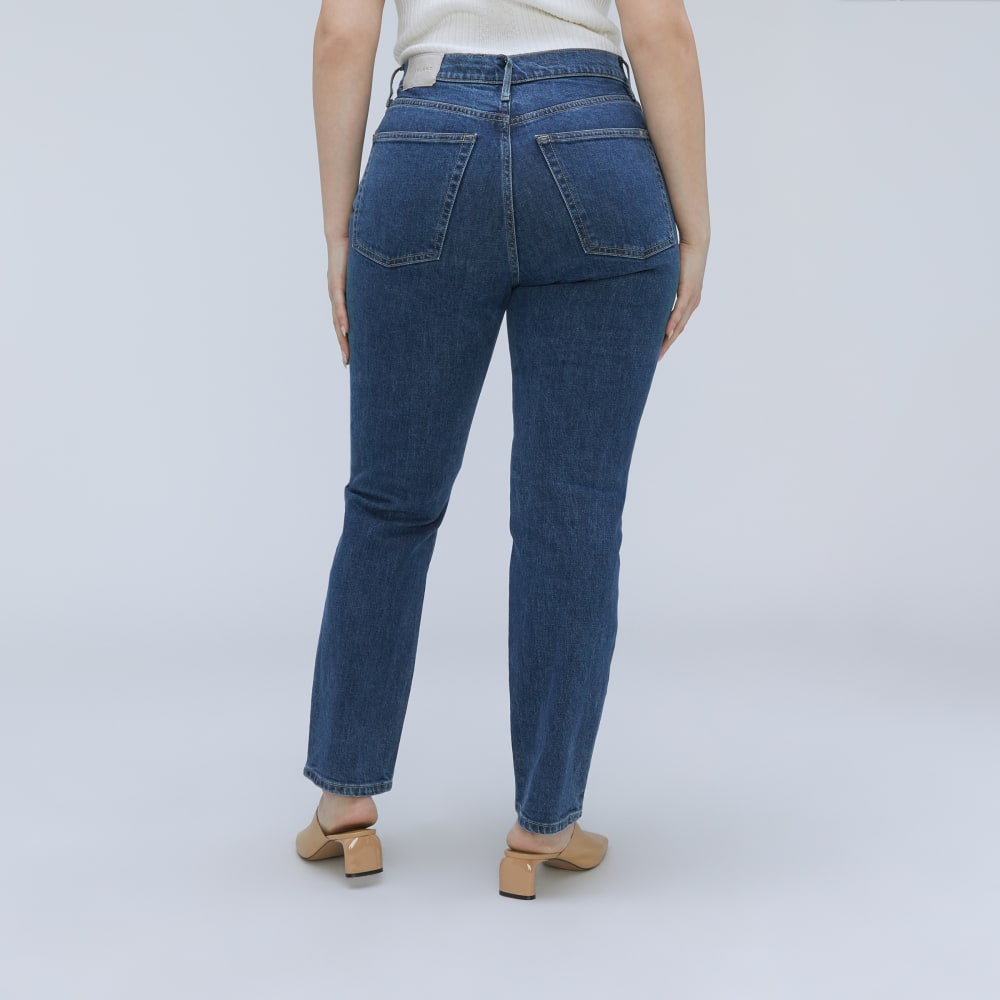 The Cheeky Hourglass Jean in Washed Midnight — alternate view