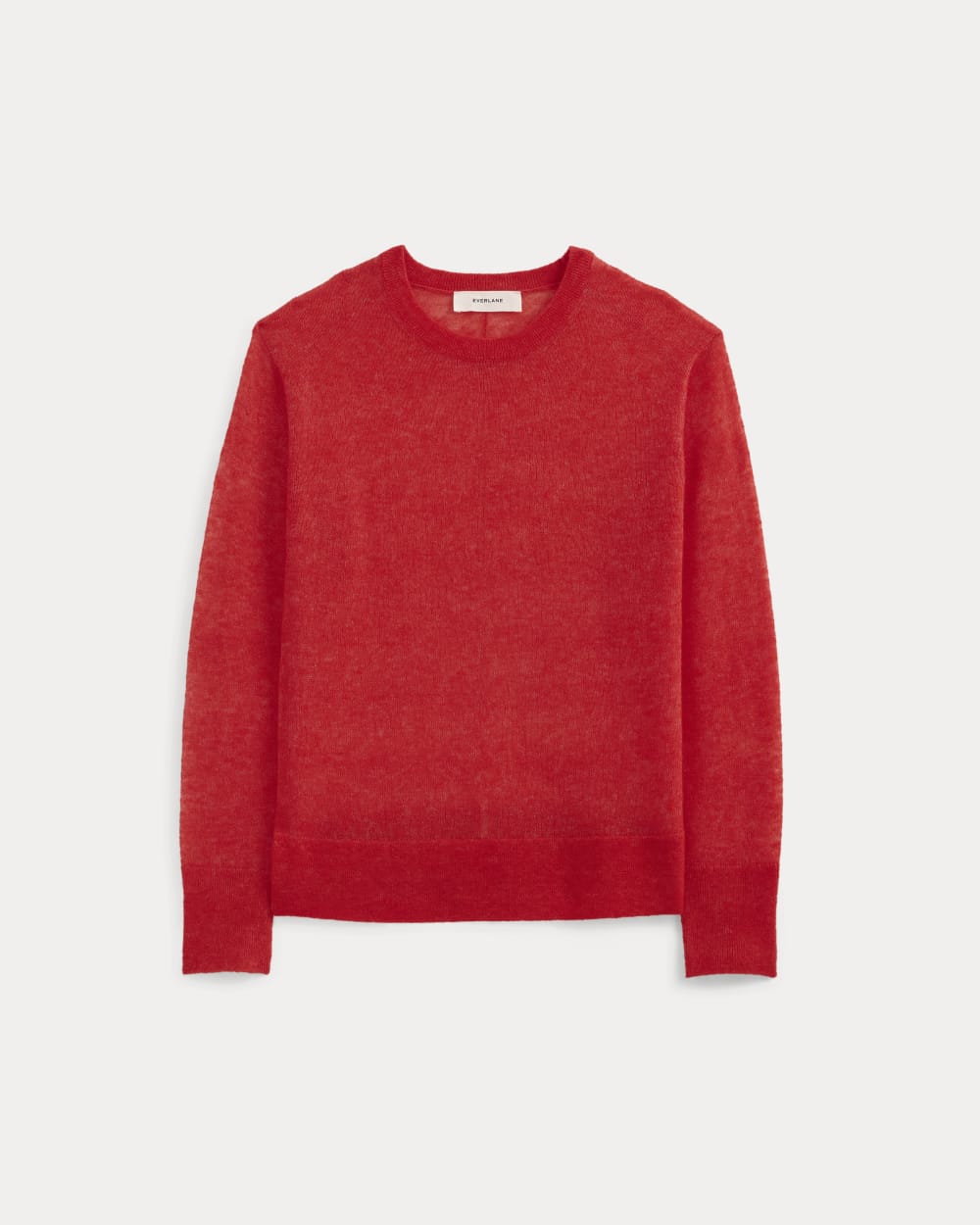 The Air Alpaca™ Relaxed Crew Top in Fiery Red — alternate view
