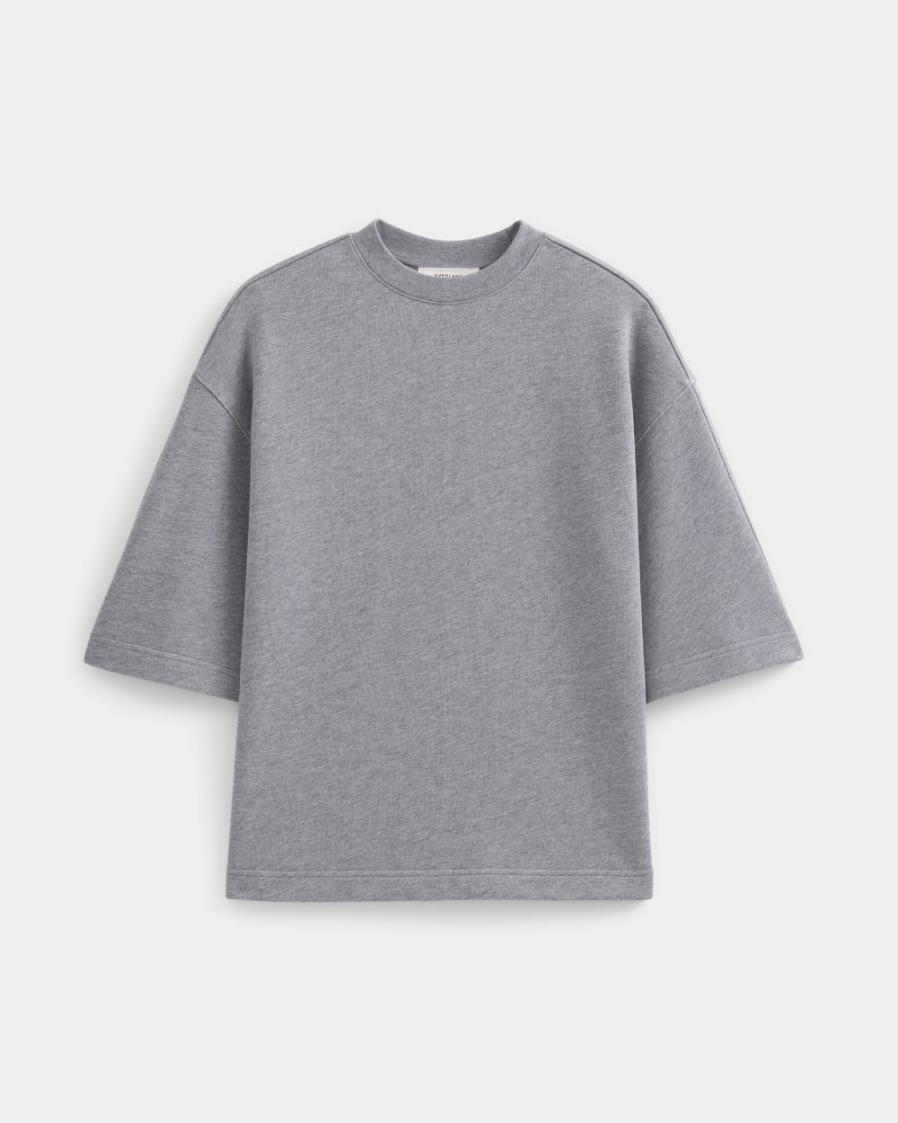 Lightweight Terry Oversized Tee in Vintage Heather Grey — alternate view
