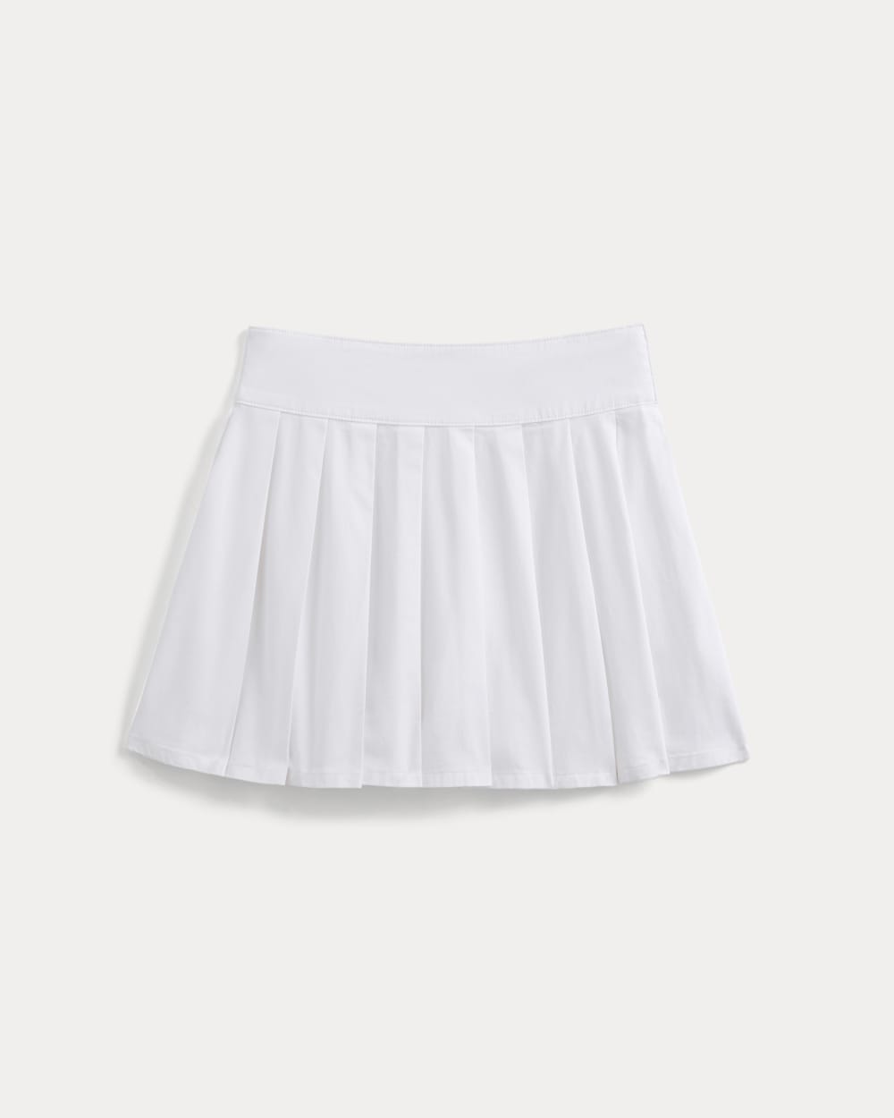 Utility Pleated Mini Skirt in White — alternate view