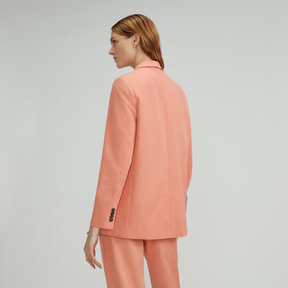 The Oversized Blazer in Buttersmooth in Tawny Pink — detail view