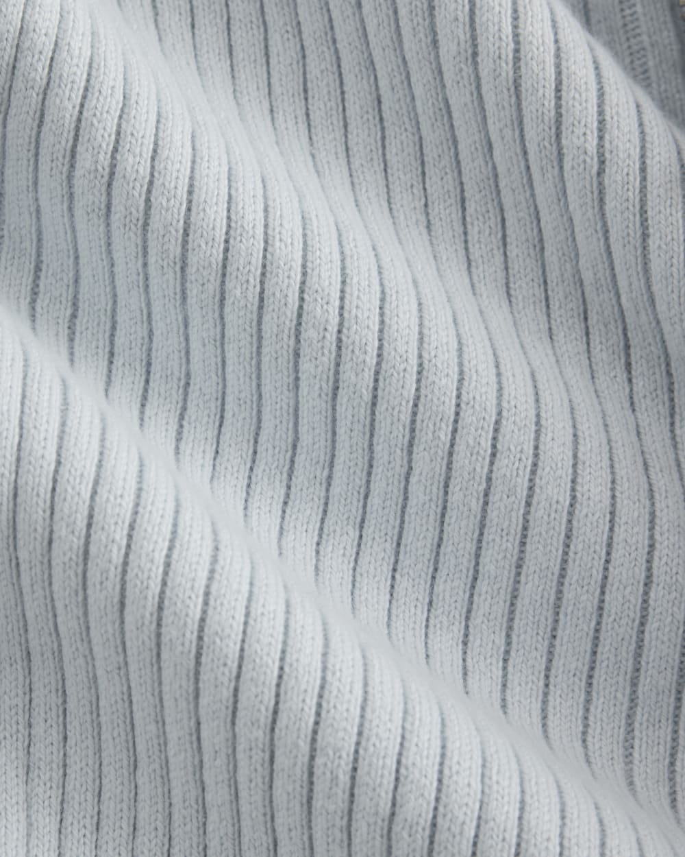 Full-Zip Ribbed Jacket in Everyday Cotton in Skywriting — detail view