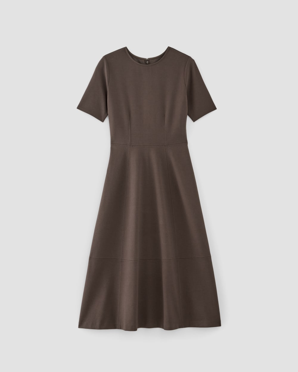 The Dream Short-Sleeve Dress in Earth Brown — alternate view