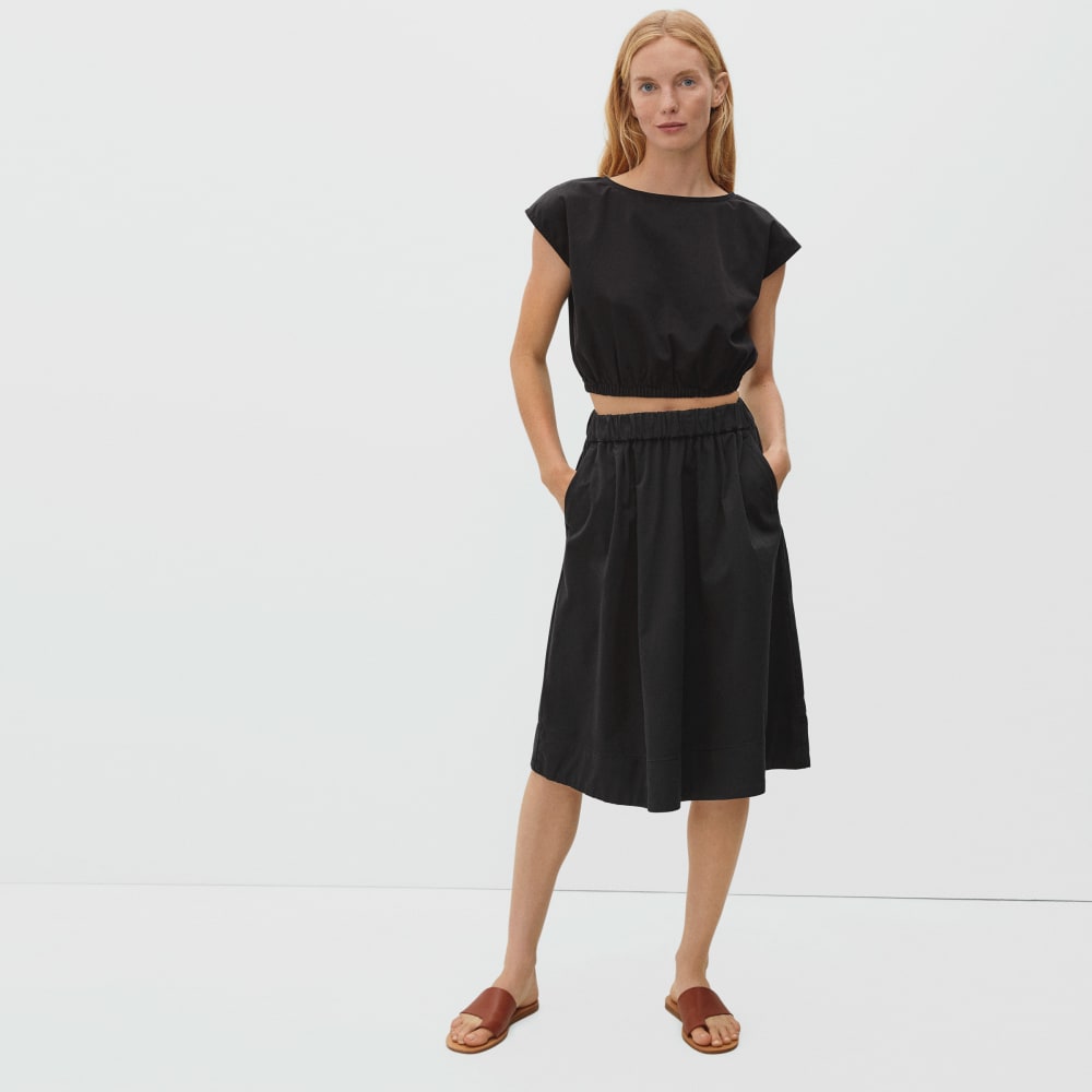The Bubble Top in Black — detail view