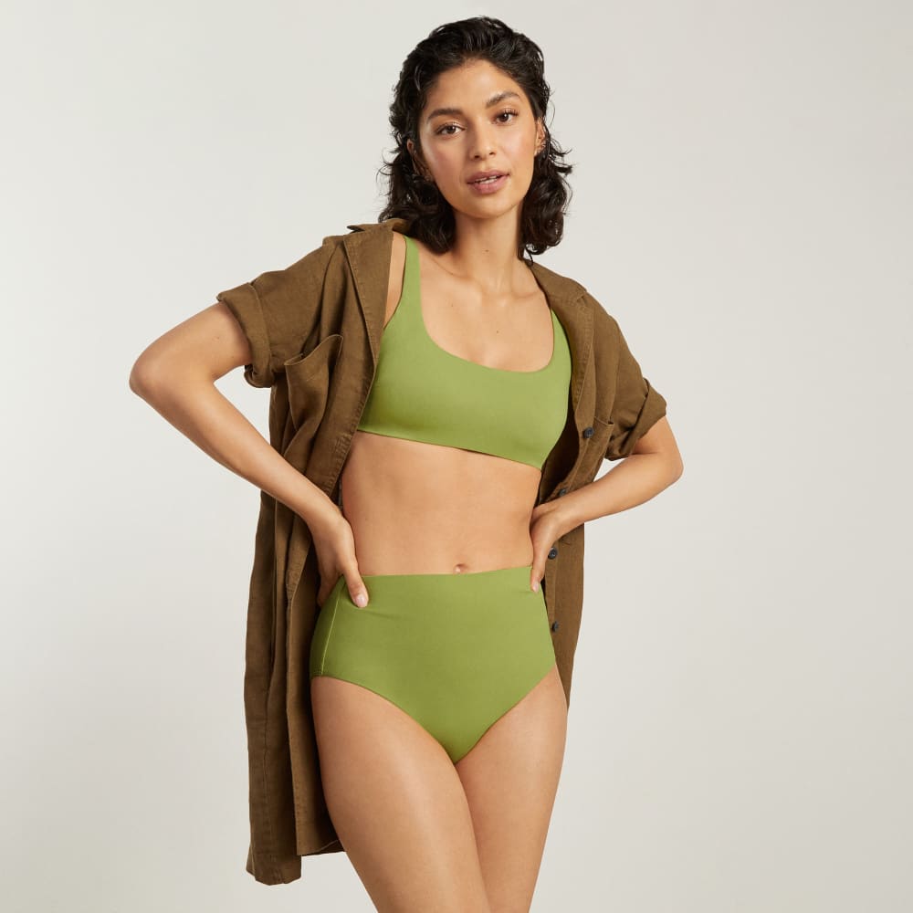 The High-Rise Hipster Bottom in Pepper — detail view
