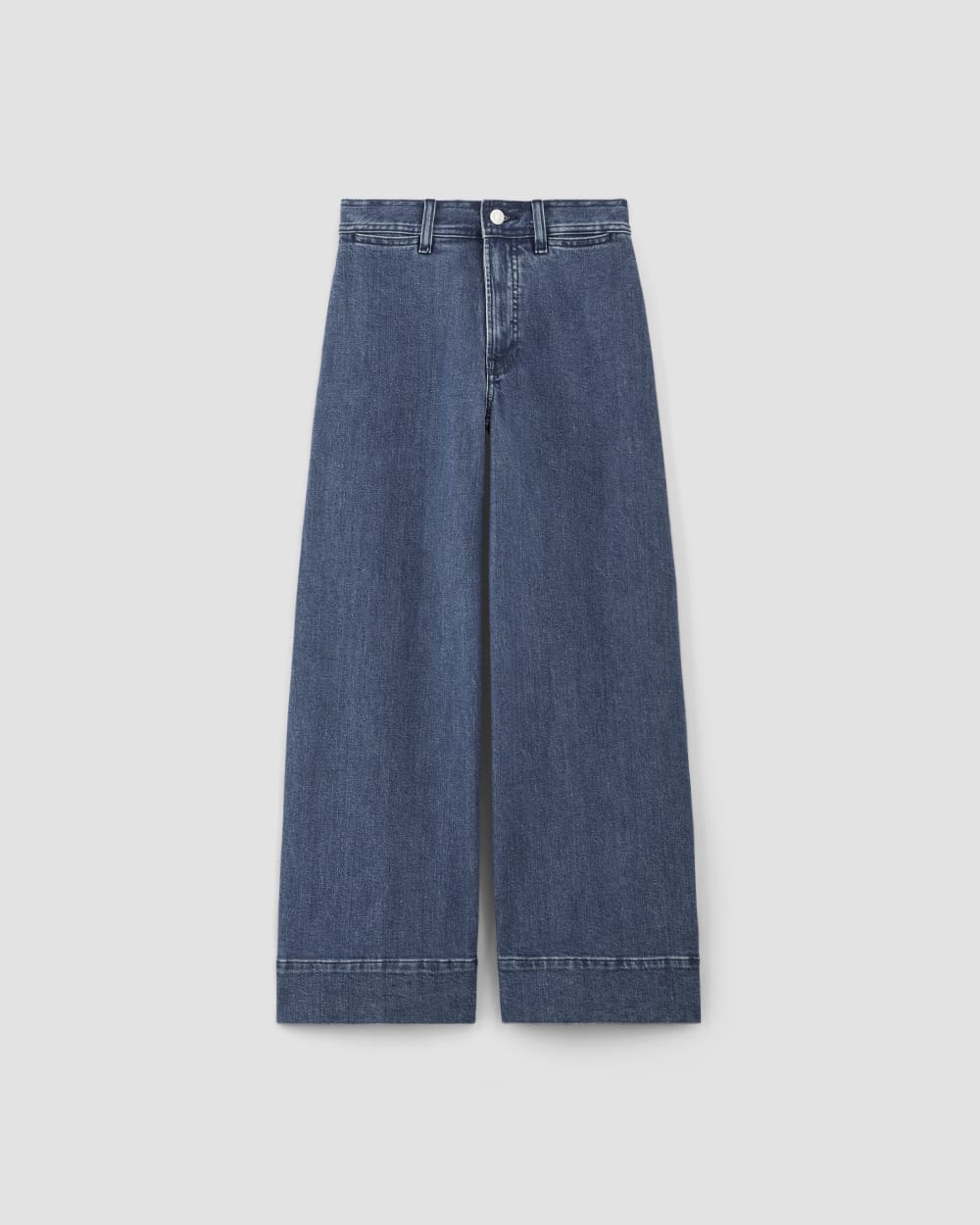 The Mariner Cropped Jean in Ocean Blue — alternate view